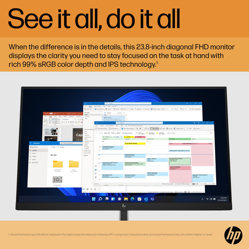 HP E-Series E24 G5 computer monitor 60.5 cm (23.8 HP E-Series E24 G5 computer monitor 60.5 cm (23.8